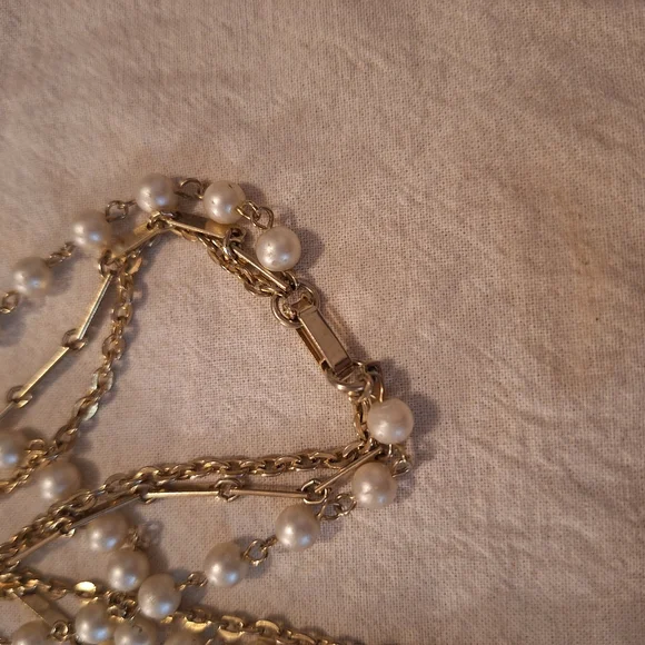 Vintage cameo and pearl necklace - Picture 5 of 5